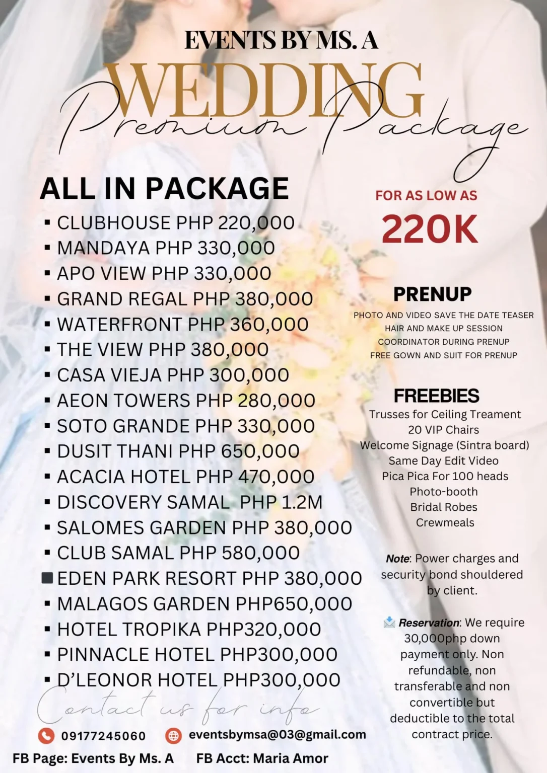 Wedding Premium Package