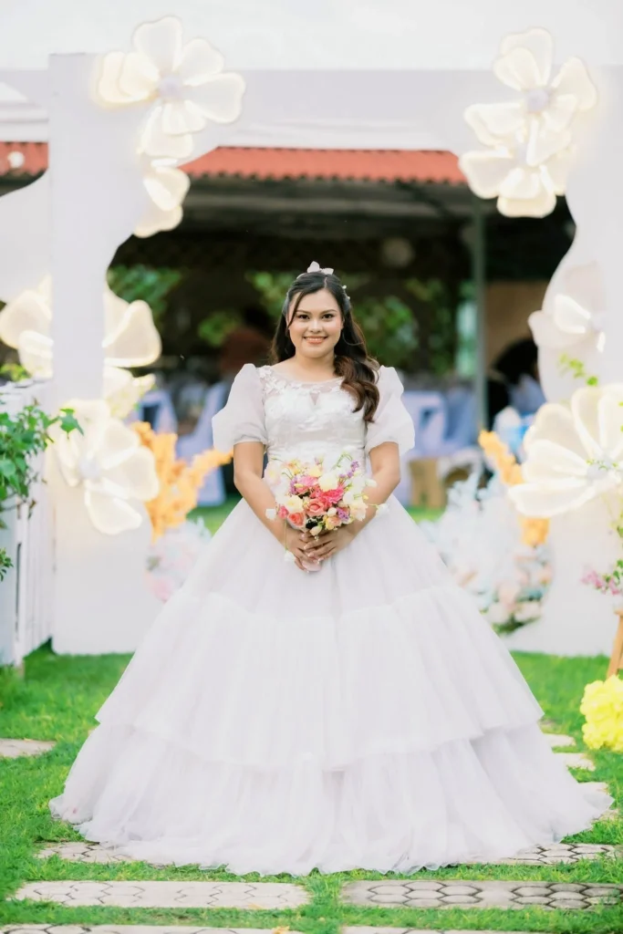 Bridal gown and styling by Events by Ms. A Wedding Planner Davao City